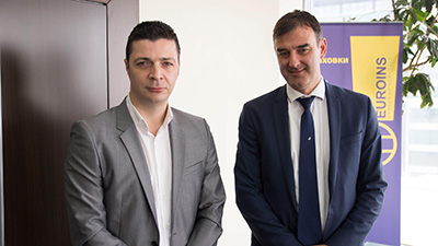 Ο Πρόεδρος & Διευθύνων Σύμβουλος της Global Insurance Group κ. Κωνσταντίνος Μάκαρης με τον πρόεδρο της Euroins Mr. Kiril Boshov