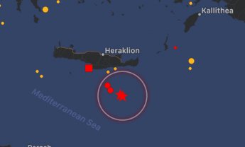 Σεισμός 6 ρίχτερ νοτιοανατολικά της Κρήτης 